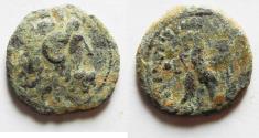 Ancient Coins - Ptolemaic Kingdom. Ptolemy VIII Euergetes II (Physcon). Second reign, 145-116 B.C. Æ. Cyrene.