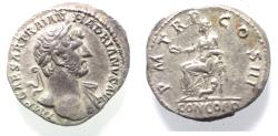 Ancient Coins - ROMAN. HADRIAN SILVER DENARIUS