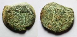 Ancient Coins - BROKAGE: JUDAEA, Herodians. Agrippa I. 37-43 CE. AE Prutah .Jerusalem mint.