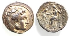 Ancient Coins - VERY RARE: Seleukid Kings. Seleukos I Nikator (312-281 BC). AR tetradrachm (27mm, 17.22g). Babylon II. In name and types of Alexander III of Macedon. Struck c. 311-305 BC.