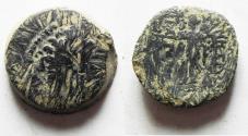 Ancient Coins - 	SELEUCID. AE 18. DAMAGED IN ANTIQUITY