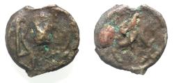 Ancient Coins - Arabia Felix. Hadhramawt. First century BC-first century AD. Cast AE 20mm, 4.15g. Shaqar mint.