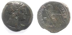 Ancient Coins - PTOLEMAIC KINGS of EGYPT. Ptolemy V or Ptolemy VI. 204-180 BC or 180-145 BC. Æ. ISIS