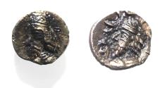 Ancient Coins - Kings of Persis. 2nd century BC. AR Obol
