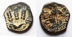 Ancient Coins - JUDAEA, Herodians. Agrippa I. 37-43 CE. AE Prutah .Jerusalem mint.