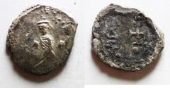 Ancient Coins - Byzantine Empire; Heraclius, with Heraclius Constantine. 610-641. AR Hexagram