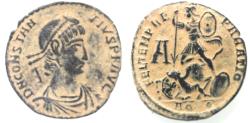 Ancient Coins - BEAUTIFUL AS FOUND, CONSTANTIUS II AE . FALLEN HORSEMAN