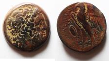 Ancient Coins - Ptolemaic Kingdom. Ptolemy II ae 25. Alexandria Mint. Beautiful Brown patina