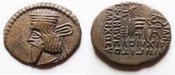 Ancient Coins - Parthian Kingdom. Pakoros I (c. AD 78-120). AR drachm. Ekbatana mint.
