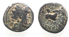 Ancient Coins - Seleucis and Pieria. Antioch Æ 20 . Star of Bethlehem depicted. 1st Century AD