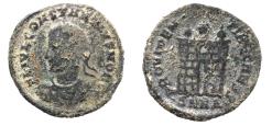 Ancient Coins - CONSTANTINE II AE FOLLIS . CAMP GATE