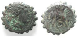 Ancient Coins - SELEUKID EMPIRE. Antiochos VI Dionysos. 144-142 BC. Serrate Æ 21