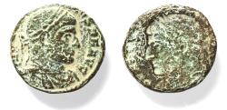 Ancient Coins - BROKAGE: ROMAN. CONSTANTINE I AE FOLLIS.