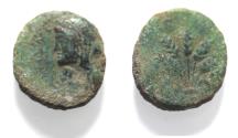 Ancient Coins - Decapolis. Philadelphia. Pseudo-autonomous issue. temp. Titus, AD 79-81. Æ 20. Dated CY 143 (AD 80/1).