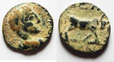 Ancient Coins - 	ORIGINAL DESERT PATINA. ARABIA. PETRA. ELAGABALUS AE 18