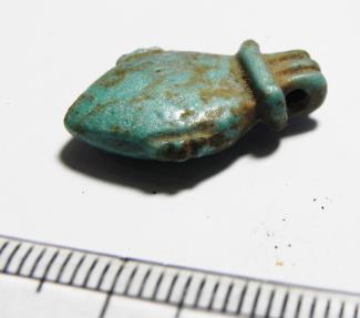 Ancient Coins - ANCIENT EGYPT. BEAUTIFUL HEART FAIENCE AMULET. 600 - 300 B.C