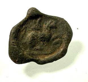 Ancient Coins - Roman Egypt. 1st-3rd century AD. Lead seal impression (18 mm)