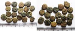 Ancient Coins - INDO-PARTHIAN. LOT OF 19 AS FOUND AE DRACHMS