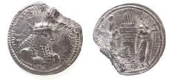 Ancient Coins - SASANIAN KINGS. Vahr?m (Bahram) I. AD 273-276. AR Drachm