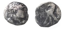 Ancient Coins - Phoenicia. Tyre. AR half shekel (20mm, 6.02g). Struck in civic era year 1(?) (126/5 BC).