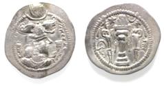 Ancient Coins - Sasanian Empire. Peroz (AD 459-484) AR Drachm