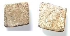 Ancient Coins - ROMAN. LEAD WEIGHT. 15 X 15MM . 6.49GM