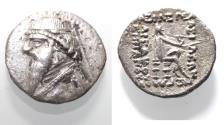 Ancient Coins - KINGS OF PARTHIA. Parthian Kingdom. SILVER DRACHM .