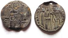 World Coins - Italy. Venice. Eastern imitation imitating Doge Francesco Dandalo (1329-1339). AR grosso (21mm, 2.03g).