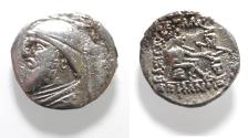 Ancient Coins - KINGS OF PARTHIA. Parthian Kingdom. SILVER DRACHM .