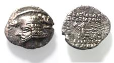 Ancient Coins - KINGS OF PARTHIA. Parthian Kingdom. SILVER DRACHM .