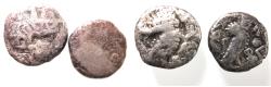 Ancient Coins - LOT OF TWO: 	ARABIA FELIX. Sabaeans. Imitating Athens. Ca. 3rd-2nd centuries BC. AR quarter-units