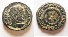 Ancient Coins - NICE CONSTANTINE I THE GREAT AE FOLLIS