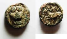 Ancient Coins - Apparently unpublished: GREEK. Sicily. Himera. AE 11mm, 2.40g. Struck c. 470-450 BC