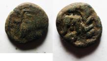 Ancient Coins - Indo-Parthian Kingdom. Ca. A.D. 50-65. Æ drachm