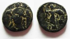 Ancient Coins - 	PAMPHYLIA, Side. 1st. Cent. BC. RARE AE 17