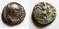 Ancient Coins - Roman Imperian. Faustina II Silver Denarius