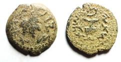 Ancient Coins - Judaea. Jewish War. First Revolt. AE Prutah. Year 2. 67/68 C.E.