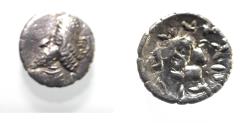 Ancient Coins - Kings of Persis. 2nd century BC. AR Obol