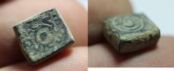 World Coins - ISLAMIC. ABBASID. BRONZE WEIGHT. 1000 A.D. 1 DIRHAM