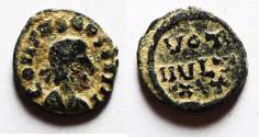 Ancient Coins - Vandals. Pseudo-Imperial Issue. AE 12mm, 0.79g. Carthage(?) mint. Struck c. AD 408-450.