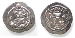 Ancient Coins - Sasanian Kingdom, Peroz I, 458-471 AD. AR drachm