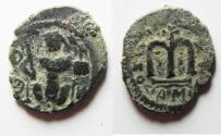 World Coins - 	ARAB-BYZANTINE AE FALS. DAMASCUS MINT.