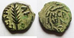 Ancient Coins - JUDAEA. Porcius Festus Procurator under Nero AE Prutah. 58/59 C.E.
