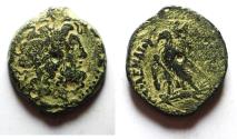 Ancient Coins - GREEK. Ptolemaic Kingdom. Ptolemy V Epiphanes (204-180 BC). AE OBOL