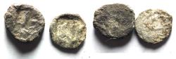 Ancient Coins - lot of two: AS FOUND: PHOENICIA: Sidon. c. 346-343 BC. AR Obol or 1/16th Shekel