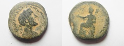 Ancient Coins - ARABIA. PETRA . ANTONINUS PIUS AE 23 . RARE!