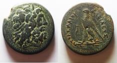 Ancient Coins - 41MM : PTOLEMAIC KINGDOM. Ptolemy IV Philopator (225-205 BC). AE drachm. Alexandria Struck 222-220/19 BC