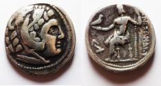 Ancient Coins - Macedonian Kingdom. Alexander III the Great (336-323 BC). AR tetradrachm (26mm, 16.65g). Eastern imitation