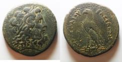 Ancient Coins - 42MM : PTOLEMAIC KINGDOM. Ptolemy IV Philopator (225-205 BC). AE drachm. Alexandria Struck 222-220/19 BC
