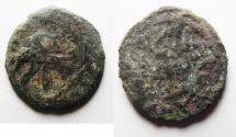 Ancient Coins - NEEDS CLEANING: JUDAEA. Herod the Great 37 - 4 BC. AE 8 Prutah Coin